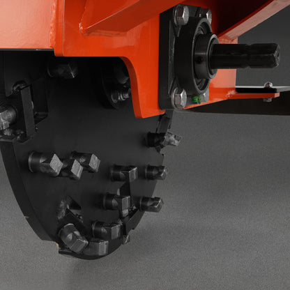 3-Point PTO Stump Grinder with 34 Carbide Teeth (PTO Shaft Included with Slip Clutch), for 15-45HP Tractor, SG24