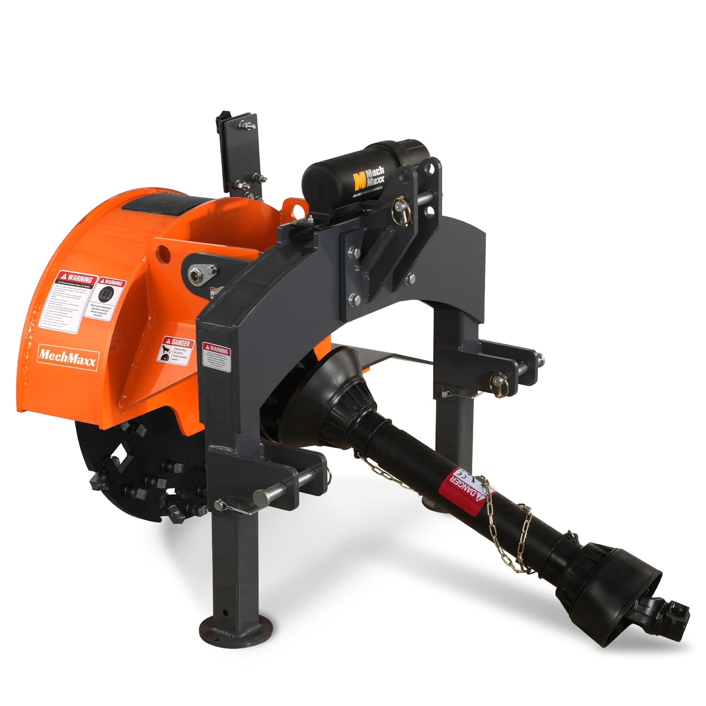 3-Point PTO Stump Grinder with 34 Carbide Teeth (PTO Shaft Included with Slip Clutch), for 15-45HP Tractor, SG24